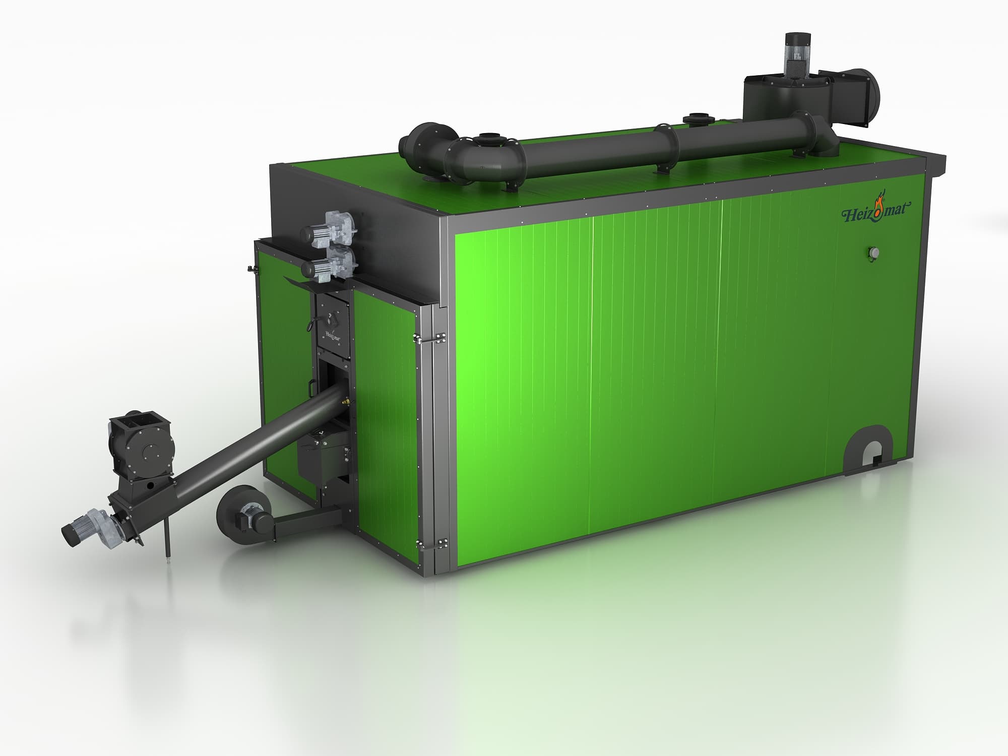 Wood chip heating system